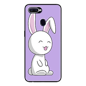 Ốp Lưng in cho Realme 2 Mẫu Thỏ Nền Tím - Hàng Chính Hãng