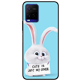Ốp lưng dành cho Vivo Y21 - Vivo Y21s mẫu Thỏ Đeo Bảng