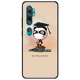Ốp lưng dành cho Xiaomi Mi Note 10 Pro mẫu Gấu Trúc Tốt Nghiệp