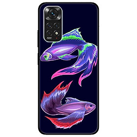 Ốp lưng dành cho Xiaomi Redmi Note 11 4G - Cặp Đôi Cá Tím