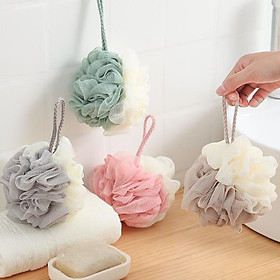 Bông Tắm Tròn Tạo Bọt Có Dây Treo Siêu Mềm Tẩy Tế Bào Chết