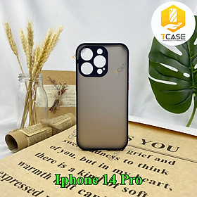 Ốp lưng TCASE mặt lưng nhám viền dẻo đen dành cho iPhone 11/ 12/ 13/ 14/ 15/ 11 Pro/ 12 Pro/ 13 Pro / 14 Pro/ 15 Pro/ 11 Pro Max/ 12 Pro Max/ 13 Pro Max/ 14 Pro Max/ 15 Pro Max/ 12 Mini / 13 Mini/ 14 Plus/ 15 Plus - Hàng chính hãng