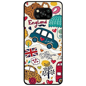 Ốp lưng dành cho Xiaomi Poco X3 mẫu Họa Tiết England
