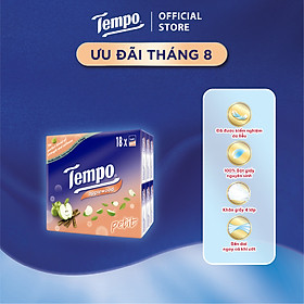 [LỐC 18 GÓI] Khăn giấy bỏ túi cao cấp Tempo Petit 18 - 4 lớp bền dai, được kiểm nghiệm da liễu - Thương hiệu Đức (18 Gói/Lốc)