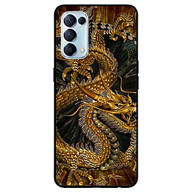 Ốp lưng dành cho Oppo Reno 5 mẫu Rồng Nền Đen