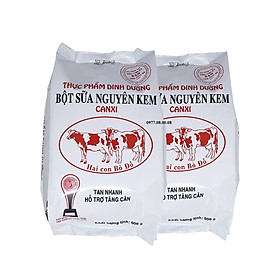 Combo 2 Túi Sữa Bột Nguyên Kem Hai Con Bò Đỏ (500g/túi)