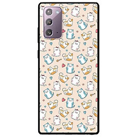Ốp lưng dành cho Samsung Note 20 - Samsung Note 20 Ultra mẫu Họa Tiết Mèo Trái Tim