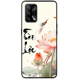 Ốp lưng cho Oppo A74 - A95 4G - A60 4G - A36 - A76 - A96 4G - Sen Tài Lộc Hồng - Hàng Chính Hãng