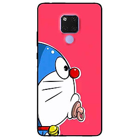 Ốp lưng in cho Huawei Mate 20 Mẫu Doremon Nền Hồng
