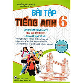 Sách - Bài Tập Tiếng Anh Lớp 6 - Không Đáp Án - Dùng Kèm SGK Cánh Diều - Hồng Ân