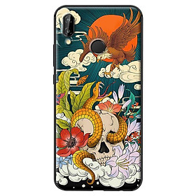 Ốp in cho Huawei Nova 3E Rắn Đại Bàng - Hàng chính hãng