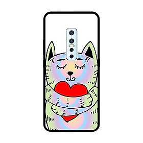 Ốp Lưng in cho Vivo V17 Pro Mẫu Mèo Tim - Hàng Chính Hãng