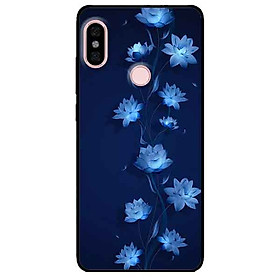 Ốp lưng in cho Xiaomi Redmi Note 5 Pro Mẫu Sen Xanh