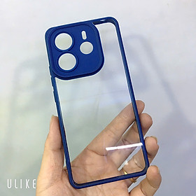 Ốp lưng Xiaomi Redmi Note 14 4G viền màu lưng PC trong suốt chống ố vàng, chống sốc ( hàng chính hãng)