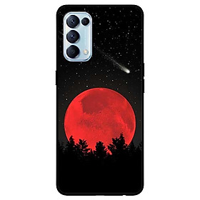 Ốp lưng dành cho Oppo Reno 5 mẫu Mặt Trăng Đỏ