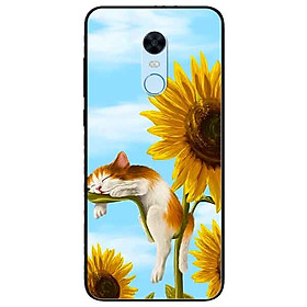Ốp lưng in cho Xiaomi Redmi Note 5 (Redmi 5 Plus) Mẫu Mèo Ngủ