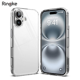 Ốp Lưng Trong Suốt cho iPhone 16 Pro/ 16 Pro Max/ iphone 16/ iphone 16 Plus RINGKE Fusion, chống ố vàng, chống sốc_ Hàng chính hãng