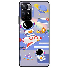 Ốp lưng dành cho Xiaomi Redmi Note 11 5G - Redmi Note 11T - Redmi Note 11S mẫu Phi Hành Xanh Tím
