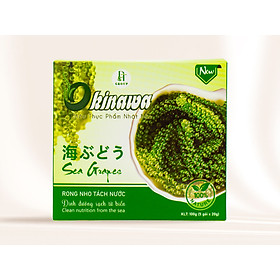 Rong Nho Tách Nước OKINAWA Hộp 100g (5 Gói x 20g) Giàu Dinh Dưỡng