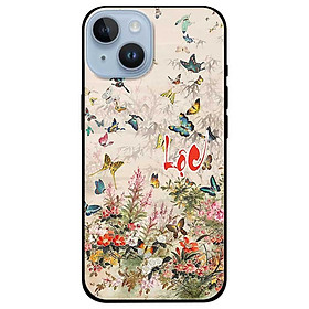 Ốp lưng dành cho Iphone 15 - 15 Plus - 15 Pro - 15 Pro Max - Hoa Bướm Lộc - Hàng Chính Hãng