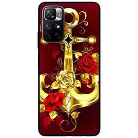 Ốp lưng dành cho Xiaomi Redmi Note 11 5G - Redmi Note 11T - Redmi Note 11S - Neo Vàng Nền Đỏ