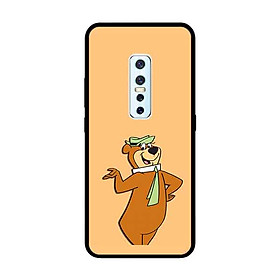 Ốp Lưng in cho Vivo V17 Pro Mẫu Chú Gấu Vui Nhộn - Hàng Chính Hãng
