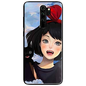Ốp lưng in cho Xiaomi Redmi Note 8 Pro Mẫu Cô Gái Cầm Dù