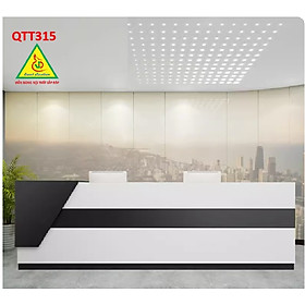 Bàn lễ tân, quầy bán hàng, bàn dịch vụ thương mại đơn giản và hiện đại QTT315