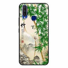Ốp lưng in cho Vivo Y12 Tranh Làng Tre