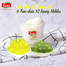 Combo Trân châu 3Q hương xoài Yoki và Trân châu 3Q hương Matcha 