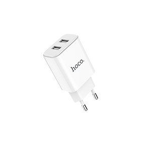 Củ Sạc Hoco C62A - 2 Cổng  USB - Tặng Cáp Micro Usb - Chính Hãng 