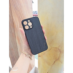 Ốp lưng Da Vân Gỗ cao cấp siêu sang,bảo vệ lưng viền cụm camera dành cho Oppo A36/A76/A96 . Hàng nhập khẩu