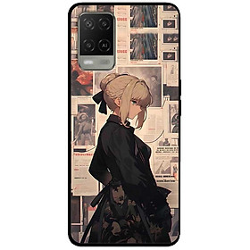 Ốp lưng cho Oppo A54 - A55 - A56 5G - A55s - A18 - A38 - A58 - Cô Gái Buộc Tóc Đen - Hàng Chính Hãng