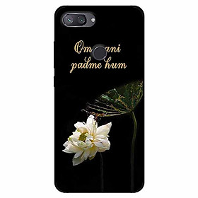 Ốp lưng dành cho Xiaomi Mi 8 Lite mẫu Om Mani Cánh Sen Trắng