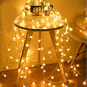 Đèn Led Trang Trí Dài 10M - 80 Bóng Trang Trí Noel Lễ Tết