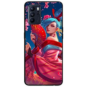 Ốp lưng dành cho Oppo Reno 6 - Reno 6 Z mẫu Anime Airi Kiemono
