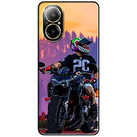 Ốp lưng cho Realme 9i - 10 - C20 - C67 - C65 4G - C11 2021 - Poco X6 5G - Cậu Bé Mô Tô - Hàng Chính Hãng
