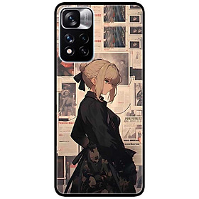 Ốp lưng cho Xiaomi Redmi Note 11 - 11S 4G - Redmi Note 11 5G - 11 Pro Q.Tế - 11 Pro N.Địa - Cô Gái Buộc Tóc Đen - Hàng Chính Hãng