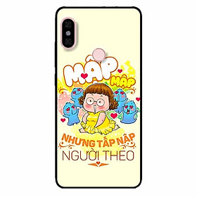 Ốp lưng in cho Xiaomi Mi 8 Mẫu Mập Tấp Người Theo Nữ