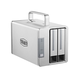 Combo bộ thiết bị lưu trữ DAS TerraMaster TD2 Thunderbolt 3 kèm 1 ổ cứng NAS N300 3.5inch 24/7 Hàng chính hãng