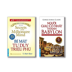 Combo 2  Cuốn sách kinh doanh:  (Bí mật tư duy triệu phú + Người giàu có nhất thành Babylon) - First News