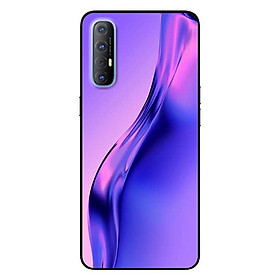 Ốp lưng dành cho Oppo Reno 3 Pro mẫu Đường Cong Tím Xanh