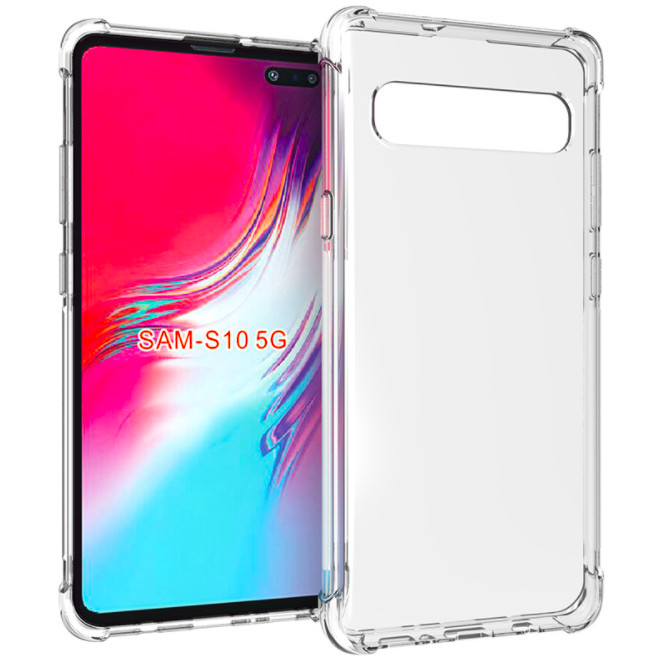 Ốp lưng dành cho Samsung Galaxy S10 5G bảo vệ camera, dẻo trong suốt, chống va đập - Hàng nhập khẩu