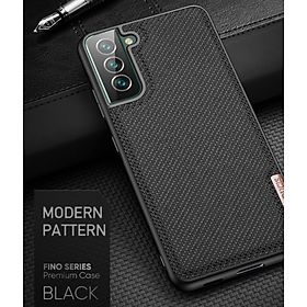 Ốp lưng dành cho Samsung Galaxy S22 Plus Dux Ducis Fino dệt sợi Nylon siêu bền - Hàng nhập khẩu