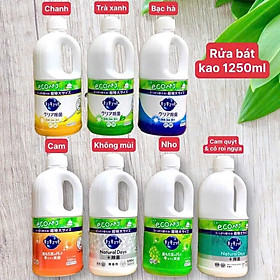 Nước rửa bát Kao 1380ml hương trà xanh nội địa  Nhật Bản