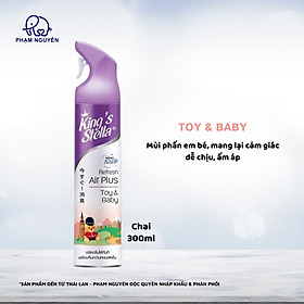 Xịt phòng làm mát không khí REFRESH AIR PLUS 300ml - King