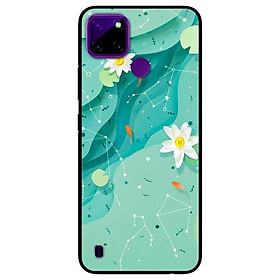 Ốp lưng dành cho Realme C21Y - C25Y mẫu Họa Tiết Nền Xanh