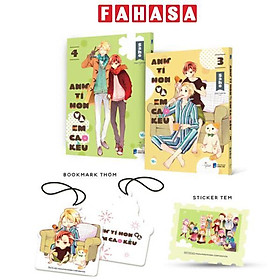 Sách - Bộ Manga - Anh Tí Hon Và Em Cao Kều - Tập 3 + Tập 4 (Bộ 2 Tập) - Bản Đặc Biệt - Tặng Kèm Sticker Tem + Bookmark Thơm