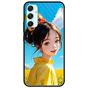 Ốp lưng cho Samsung A15 - A25 - A35 - A55 - Thiếu Nữ Xinh Áo Vàng - Hàng Chính Hãng