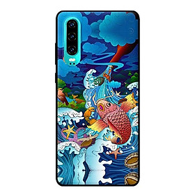 Ốp in cho Huawei P30 Mưa Cá Chép - Hàng chính hãng